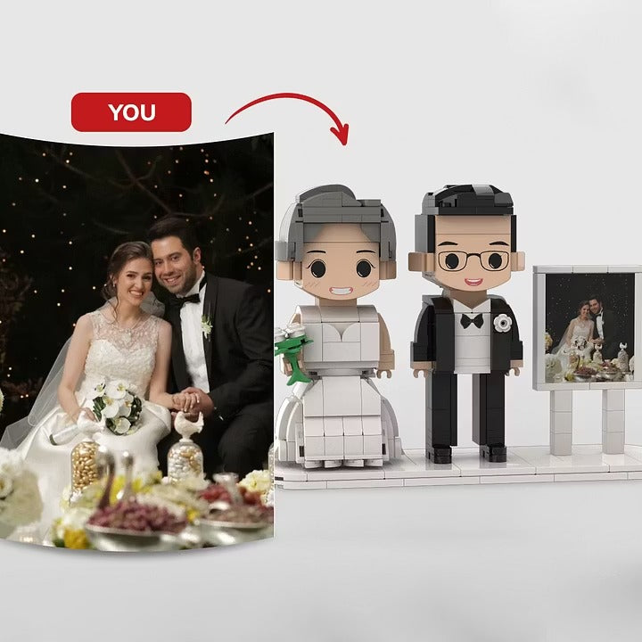 The "Build Our Memories" Custom Photo Brick Set