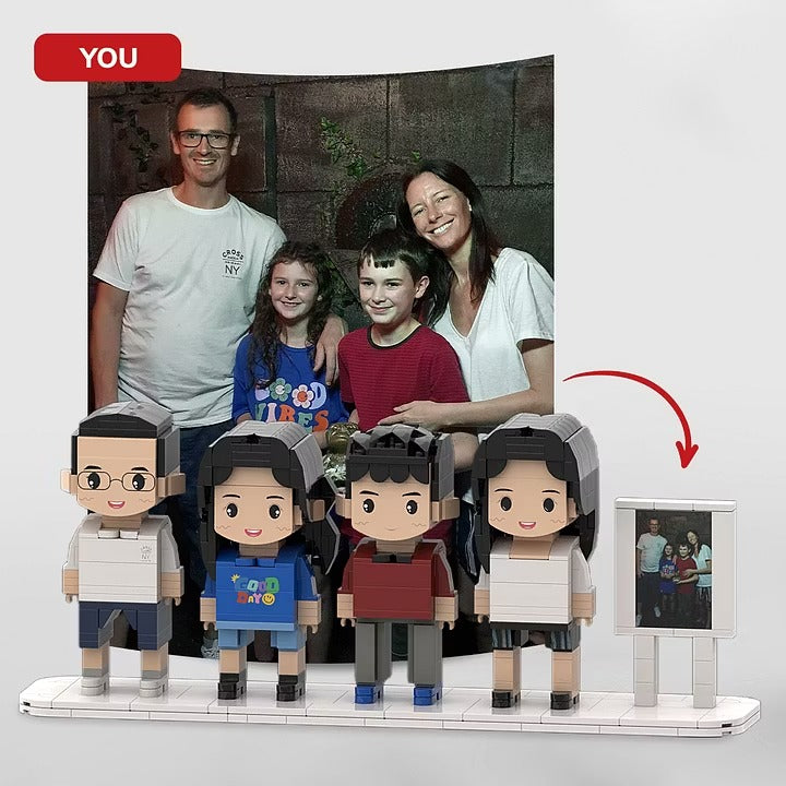 The "Build Our Memories" Custom Photo Brick Set