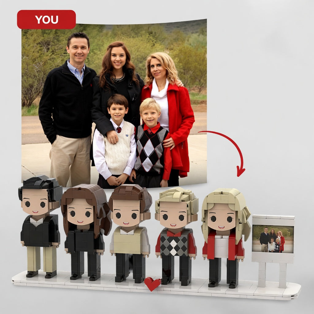 The "Build Our Memories" Custom Photo Brick Set