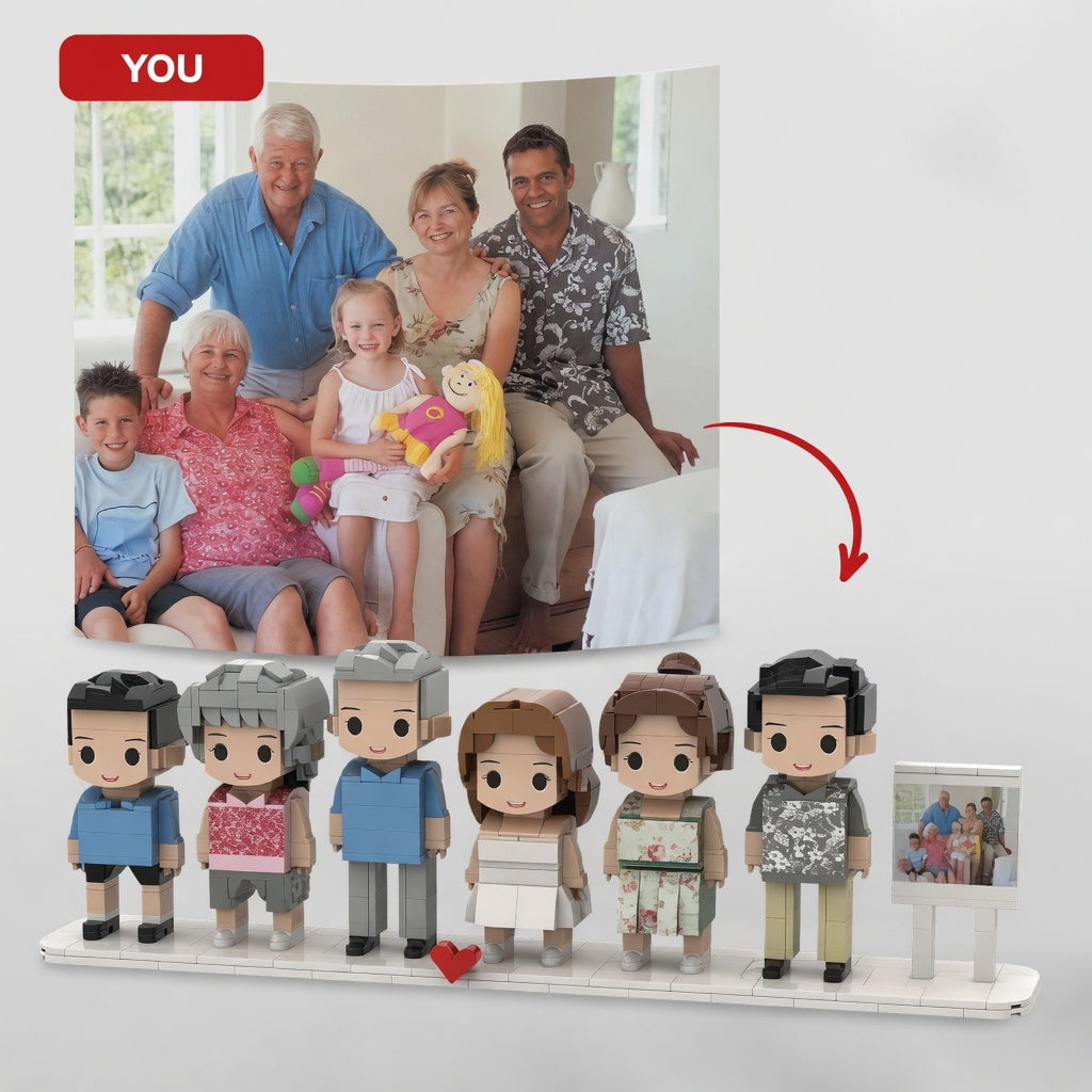 The "Build Our Memories" Custom Photo Brick Set