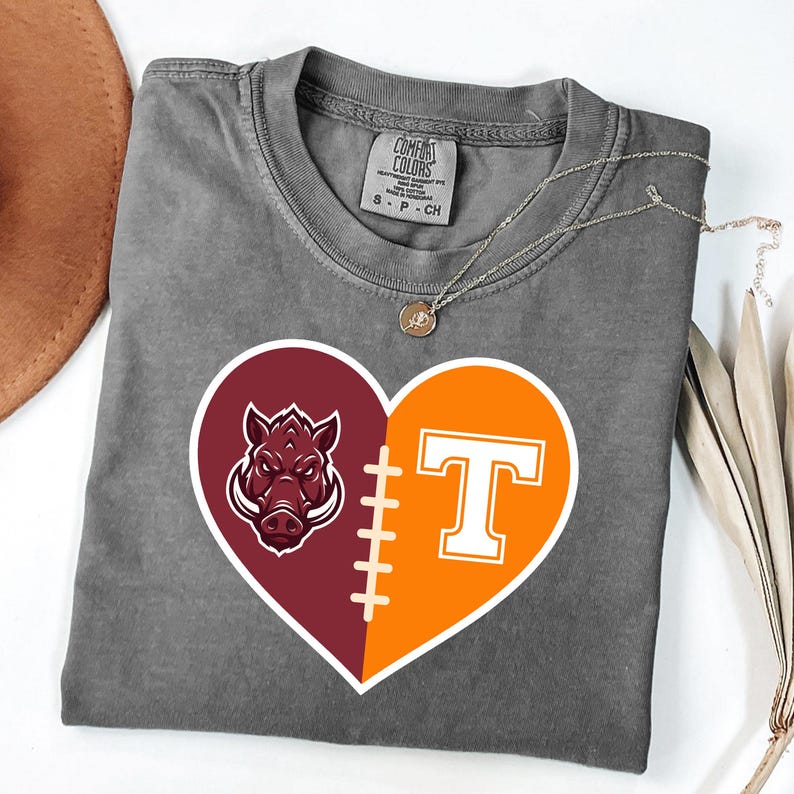Custom Split Heart Game Day Apparel