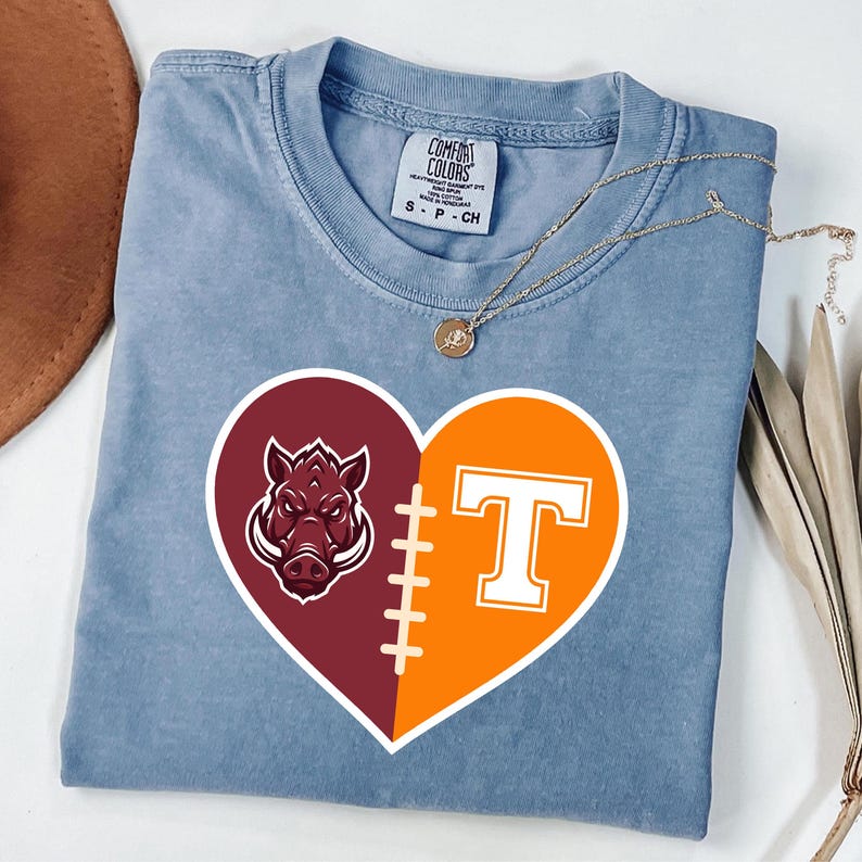 Custom Split Heart Game Day Apparel
