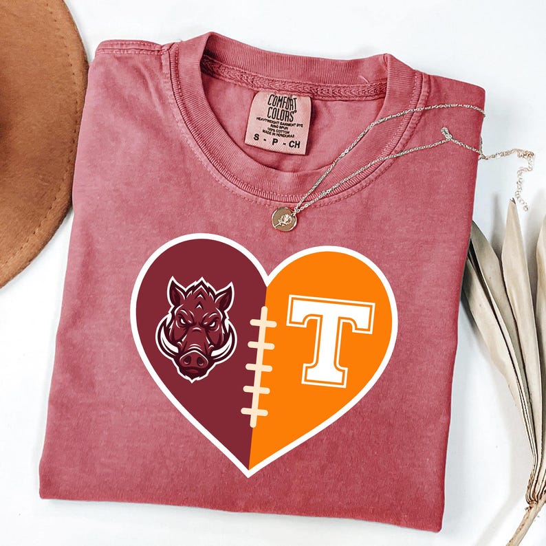 Custom Split Heart Game Day Apparel
