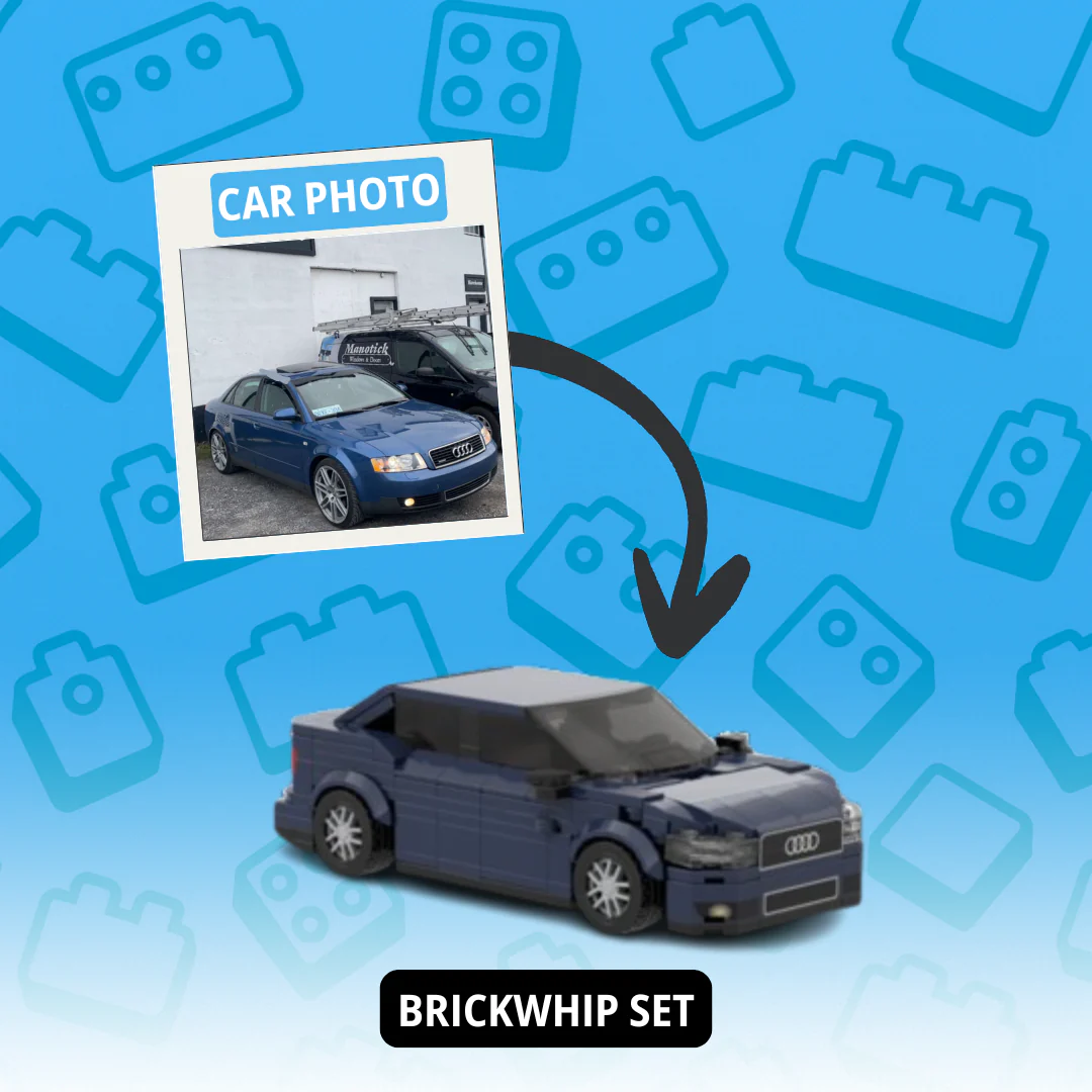 Personalized Custom Car And Figure Brick Model From Photo Perfect Gift For Dad