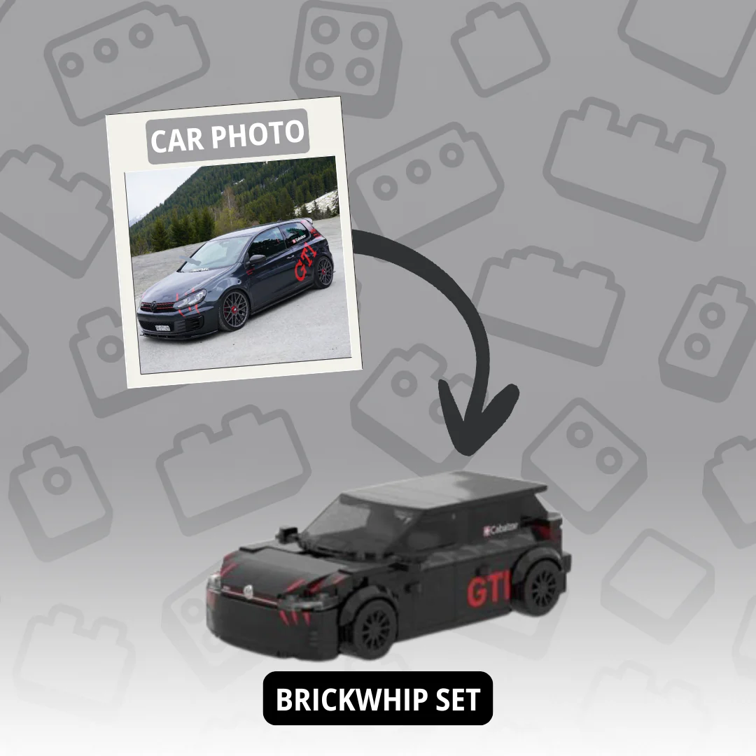 Personalized Custom Car And Figure Brick Model From Photo Perfect Gift For Dad