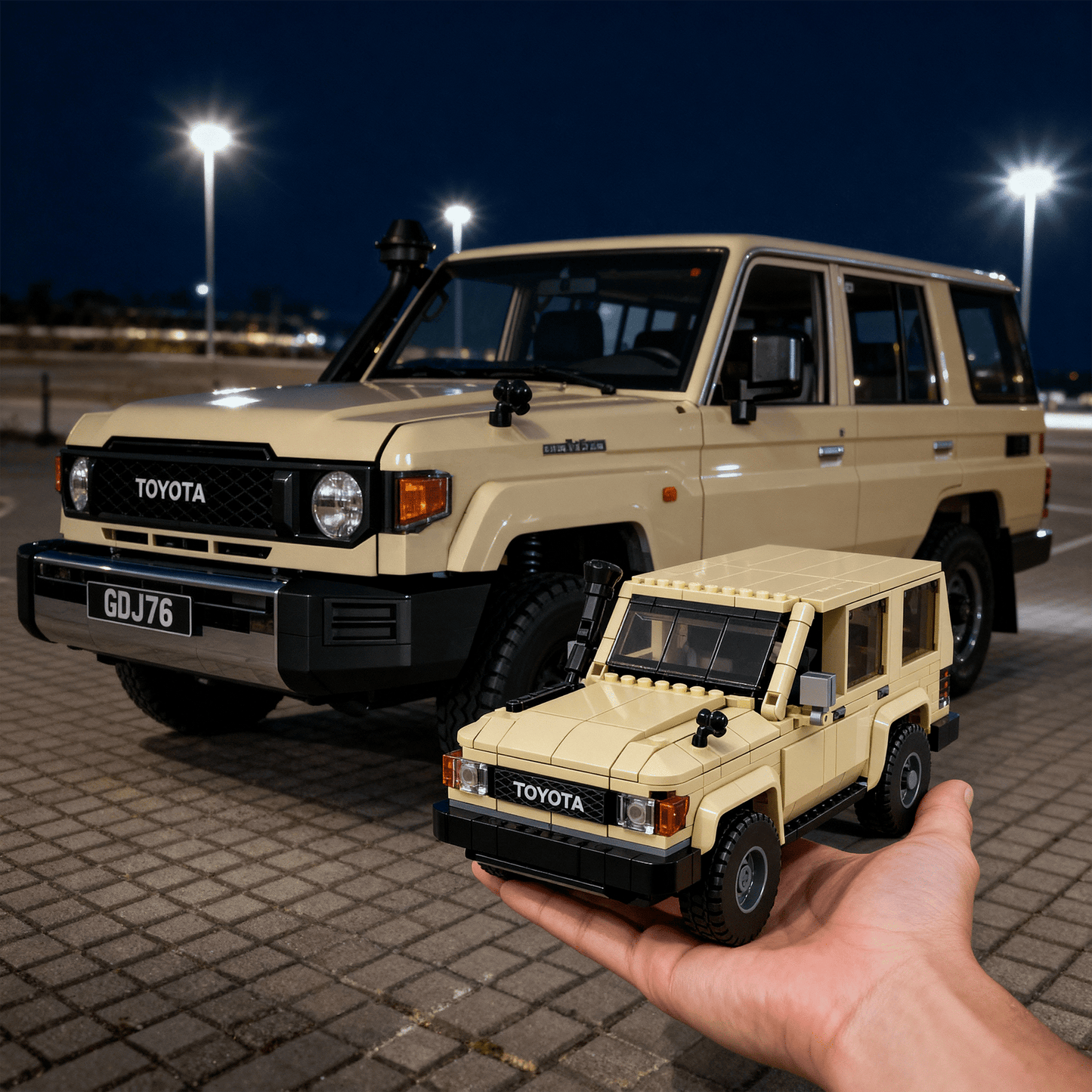 Personalized Photo-to-Car Brick Model, Custom Mini Replica of Your Vehicle