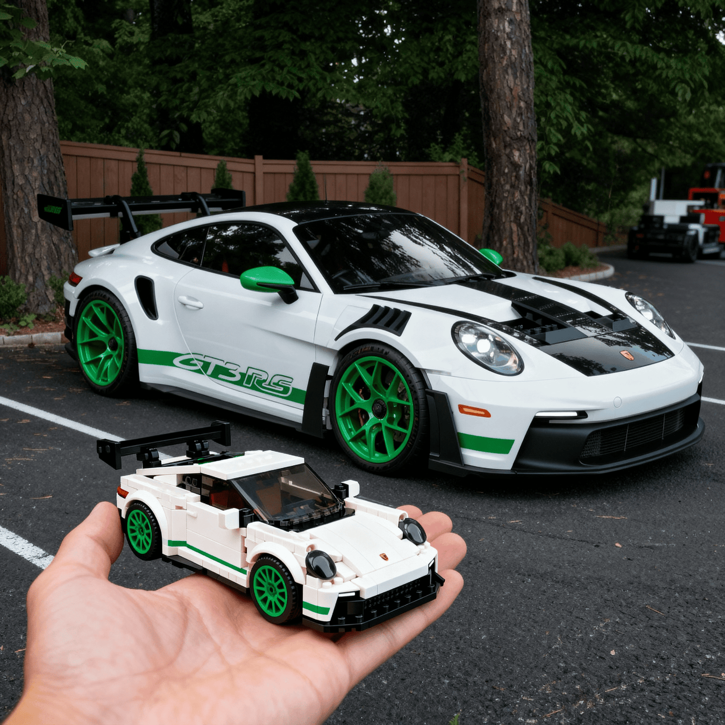 Personalized Photo-to-Car Brick Model, Custom Mini Replica of Your Vehicle