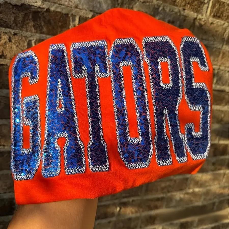 Personalized Sequin Applique Mascot Team Name Sweatshirt for Sports Moms | Game Day Gift