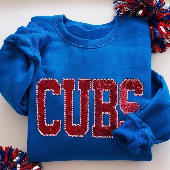 Personalized Sequin Applique Mascot Team Name Sweatshirt for Sports Moms | Game Day Gift