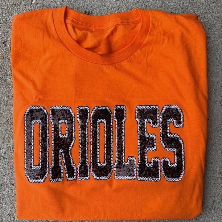 Personalized Sequin Applique Mascot Team Name Sweatshirt for Sports Moms | Game Day Gift