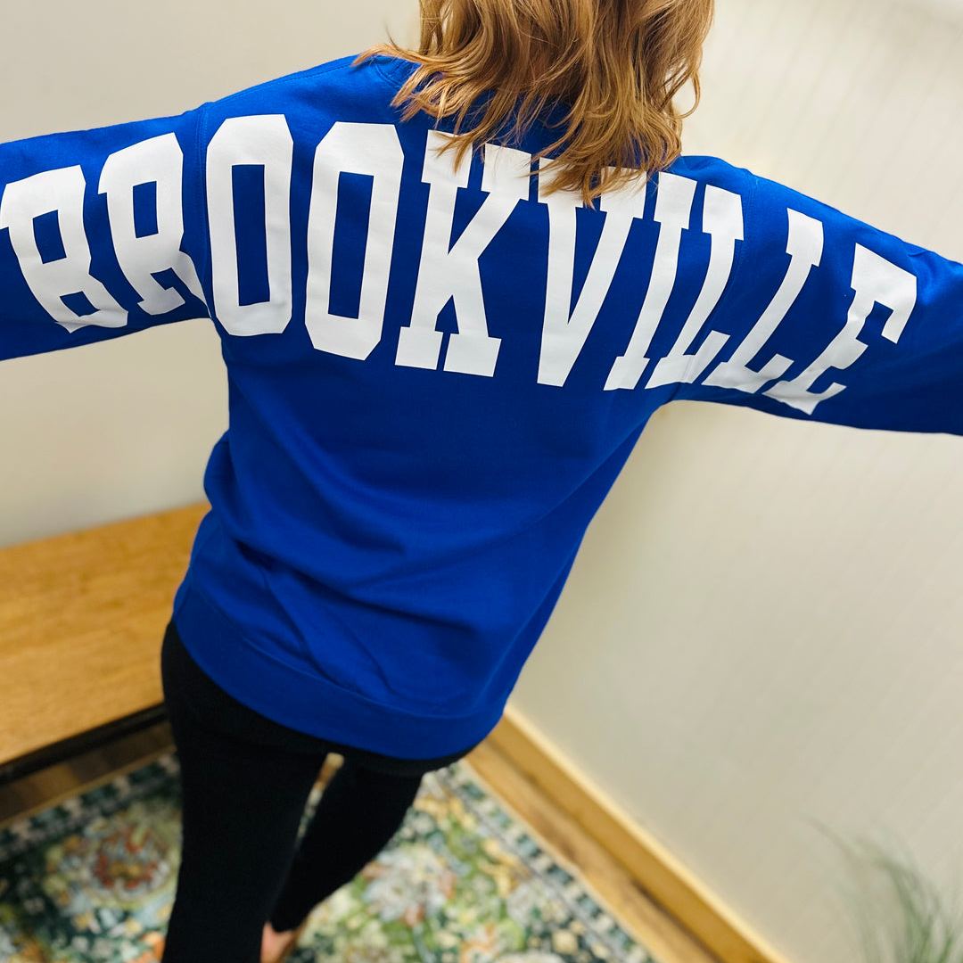 Custom Back Print Sports Sweatshirt | Personalized Game Day Crewneck
