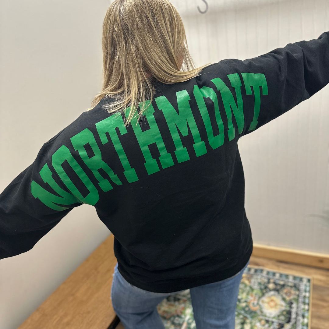 Custom Back Print Sports Sweatshirt | Personalized Game Day Crewneck