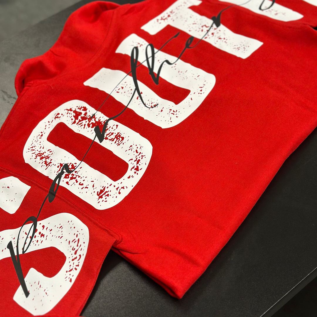 Custom Back Print Sports Sweatshirt | Personalized Game Day Crewneck