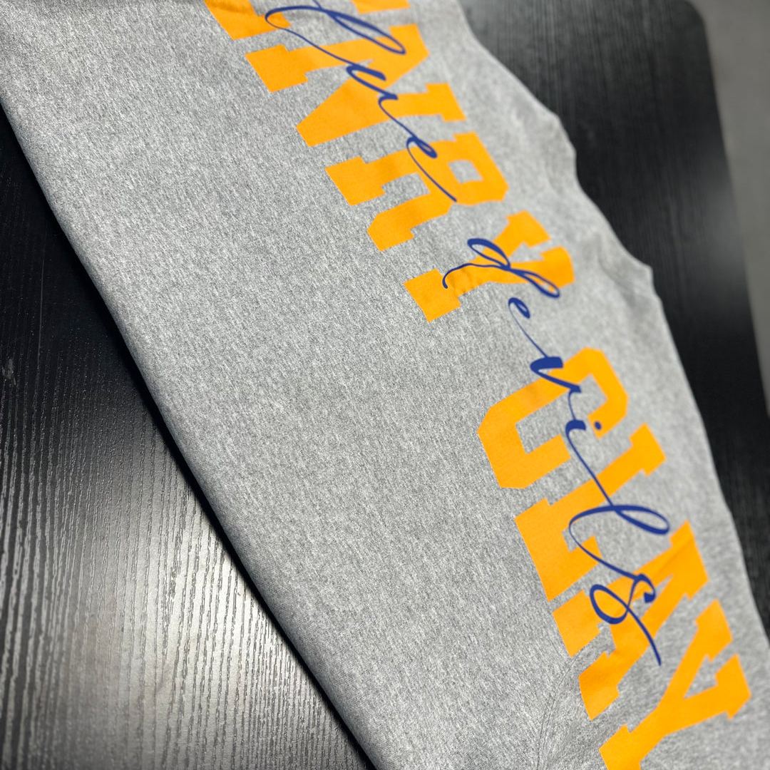 Custom Back Print Sports Sweatshirt | Personalized Game Day Crewneck