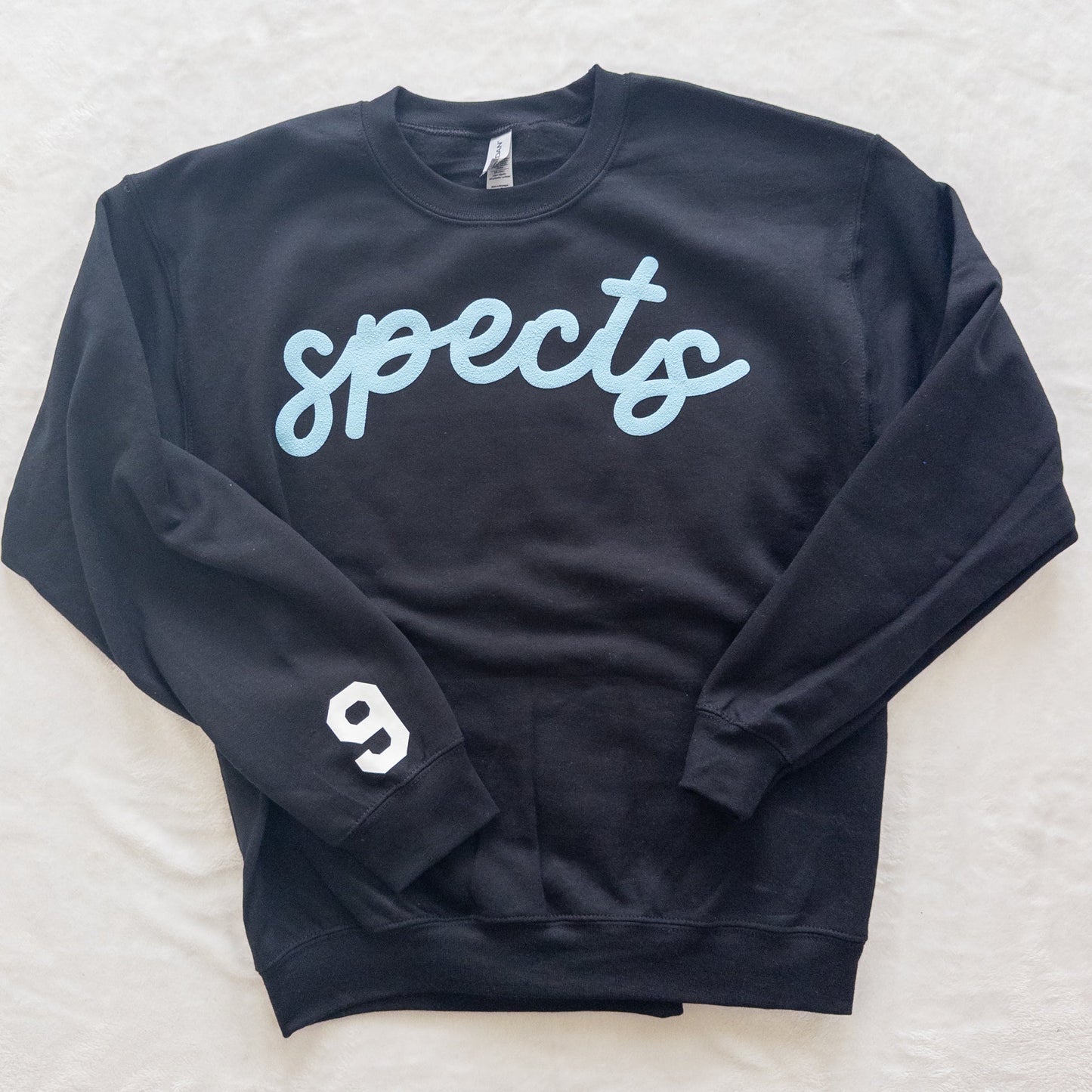Personalized Custom Sports Puff Foam Print Crewneck Sweatshirt