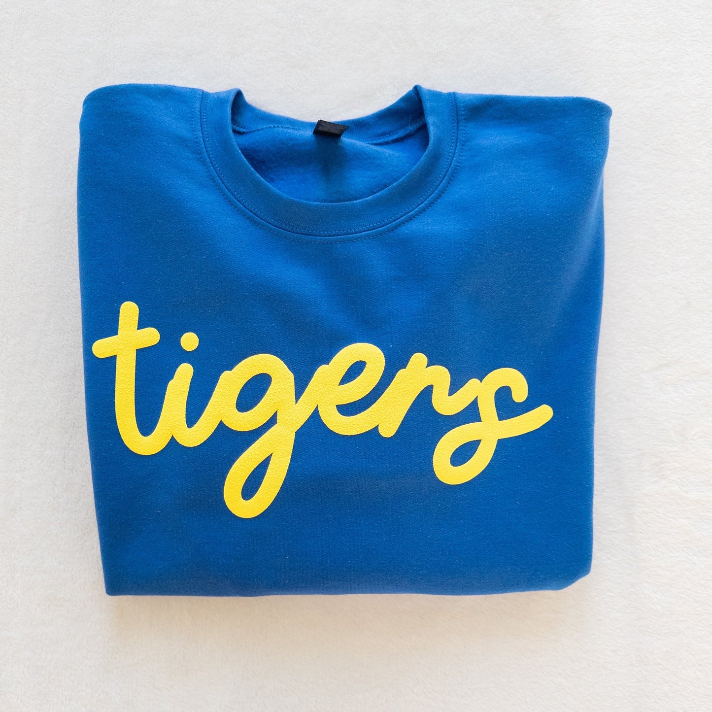 Personalized Custom Sports Puff Foam Print Crewneck Sweatshirt