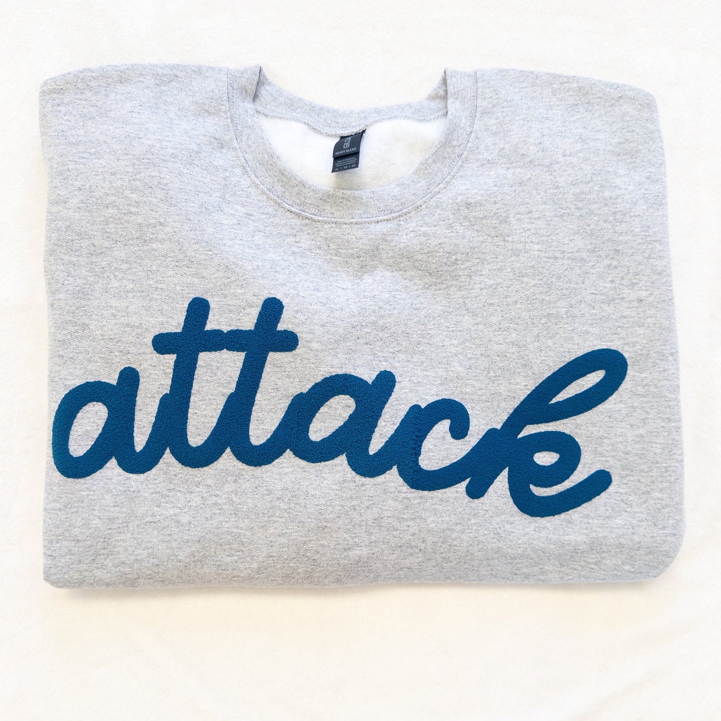 Personalized Custom Sports Puff Foam Print Crewneck Sweatshirt