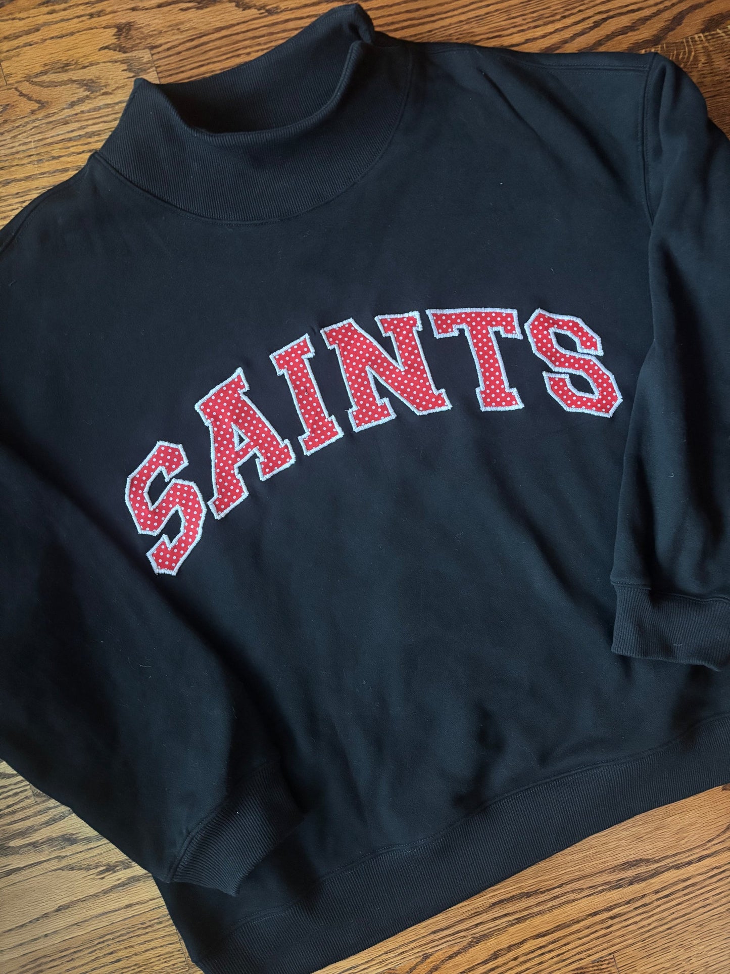 Personalized Pattern Patch College Letter Crewneck Mockneck Hoodie Sweatshirt