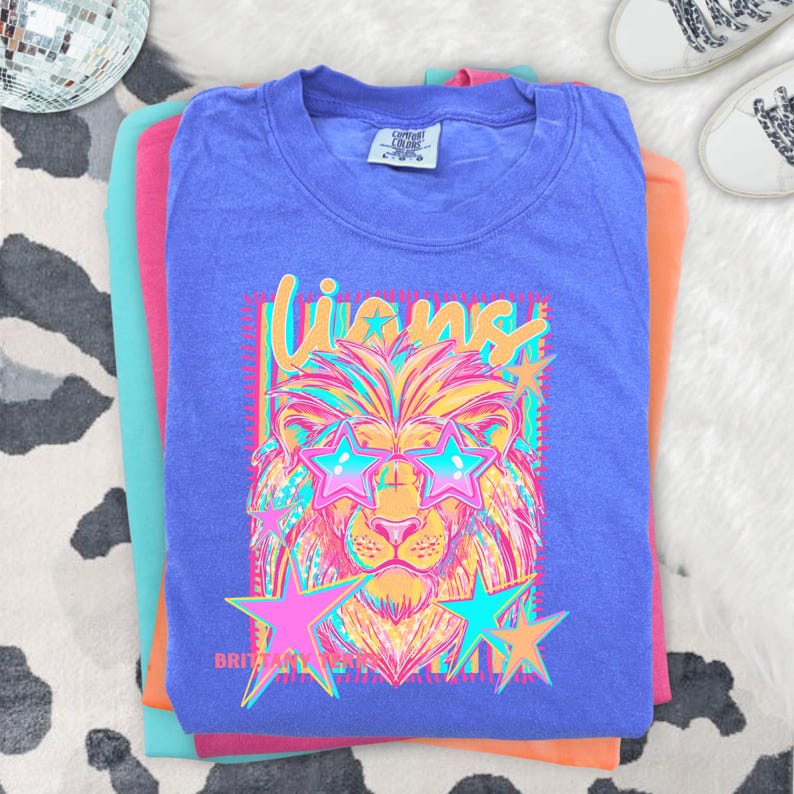 Neon Retro Mascot Spark Apparel