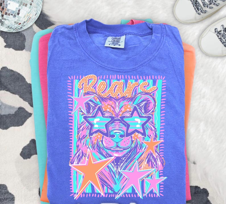 Neon Retro Mascot Spark Apparel
