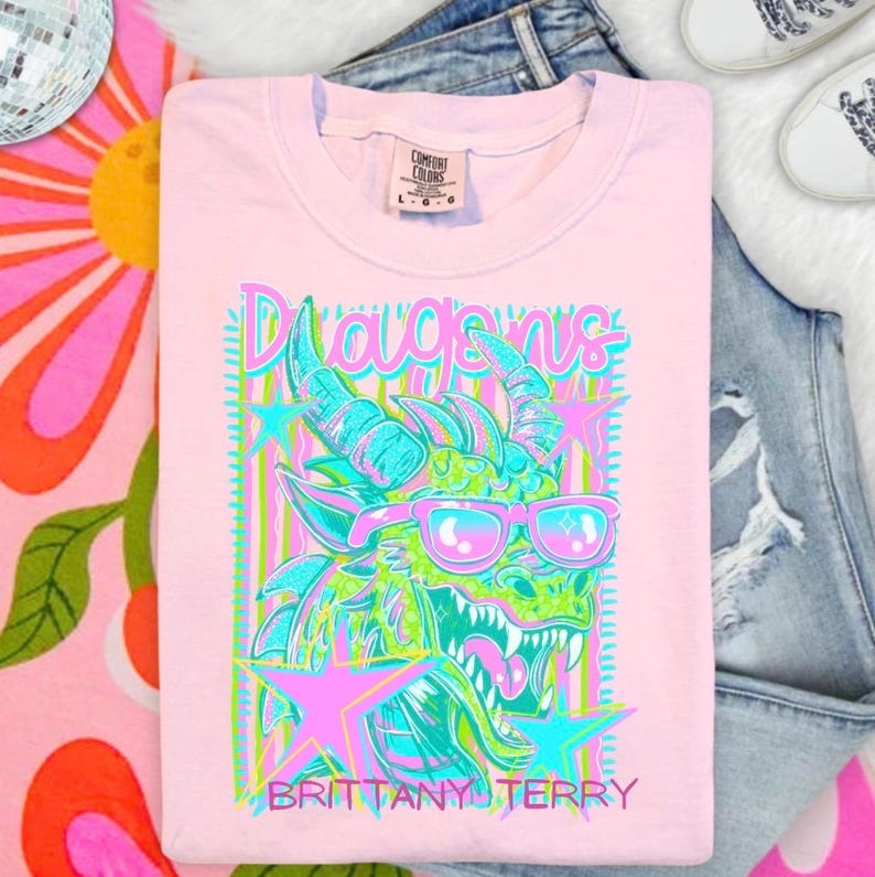 Neon Retro Mascot Spark Apparel