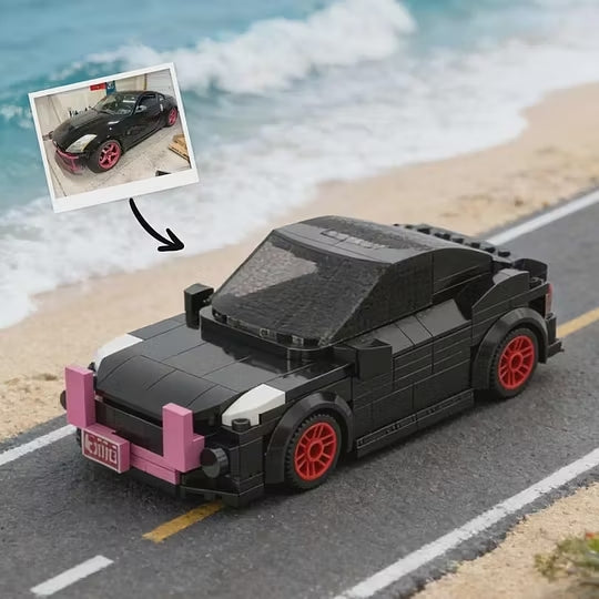 Personalized Custom Car And Figure Brick Model From Photo Perfect Gift For Dad