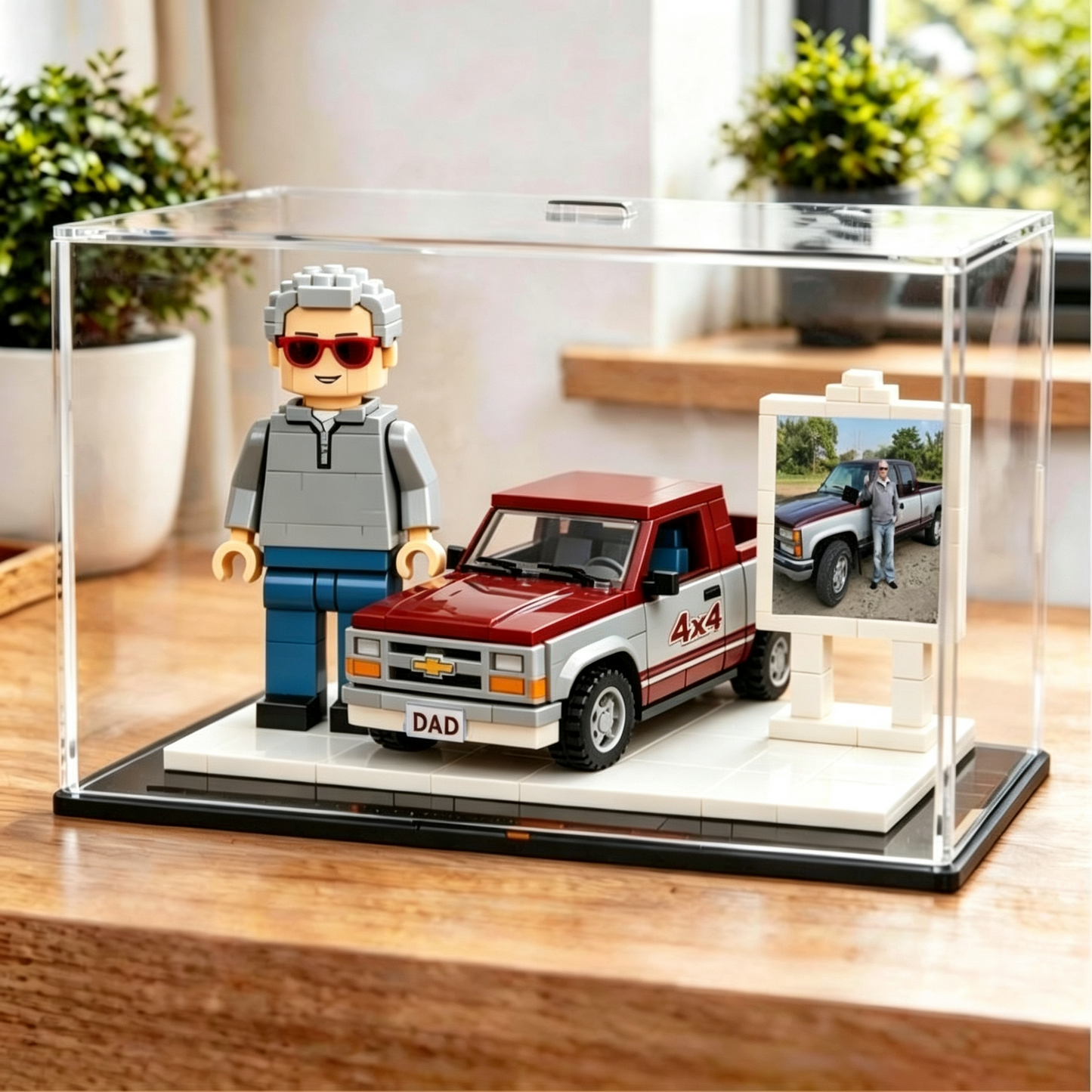 Personalized Custom Car And Figure Brick Model From Photo Perfect Gift For Dad
