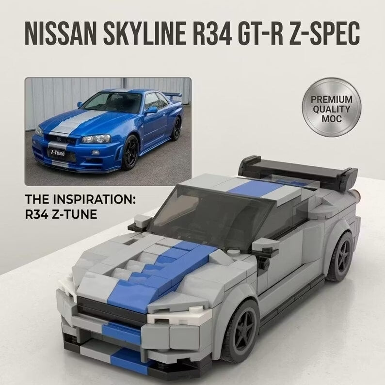 Personalized Custom Car And Figure Brick Model From Photo Perfect Gift For Dad