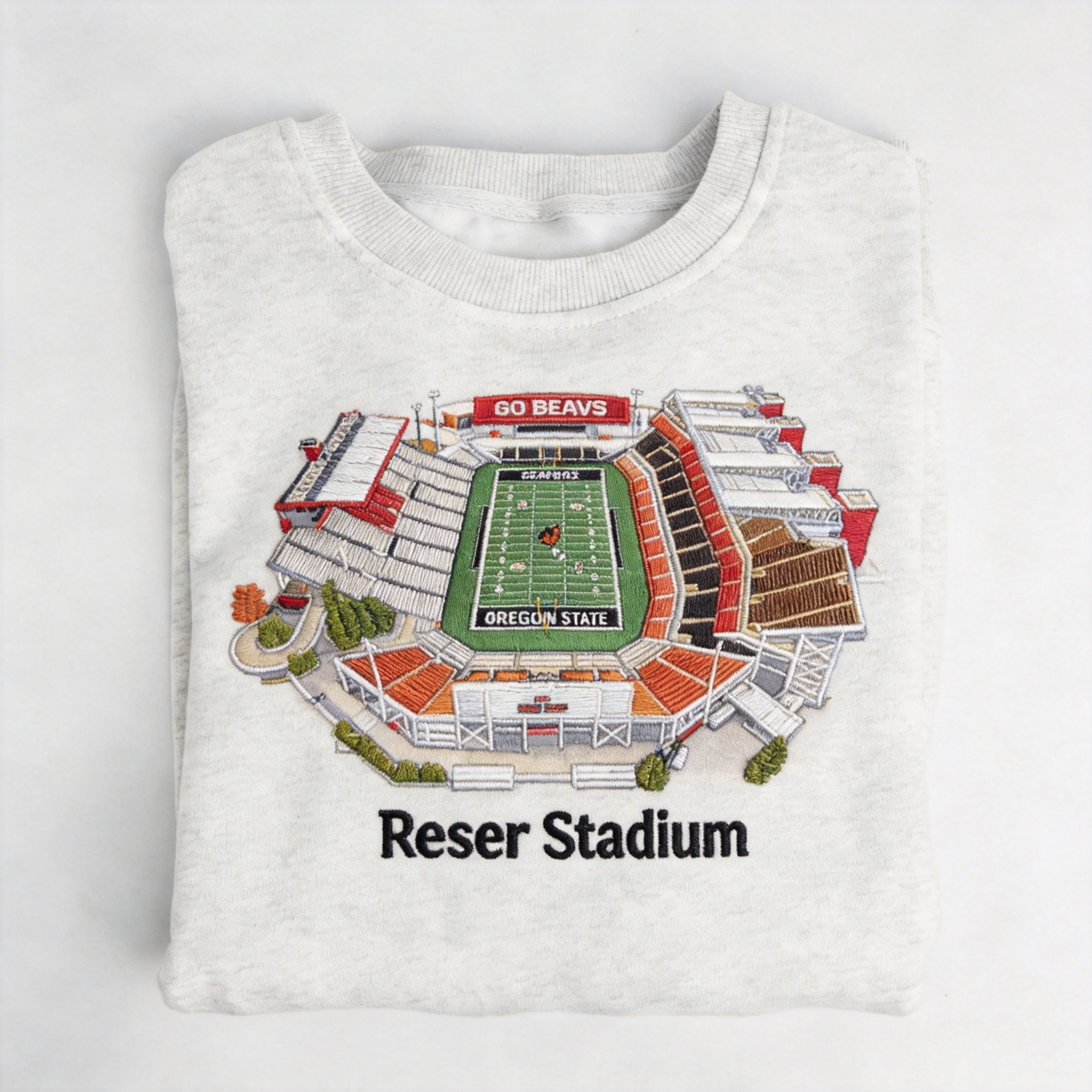 Panoramic Reser Stadium Embroidered Apparel