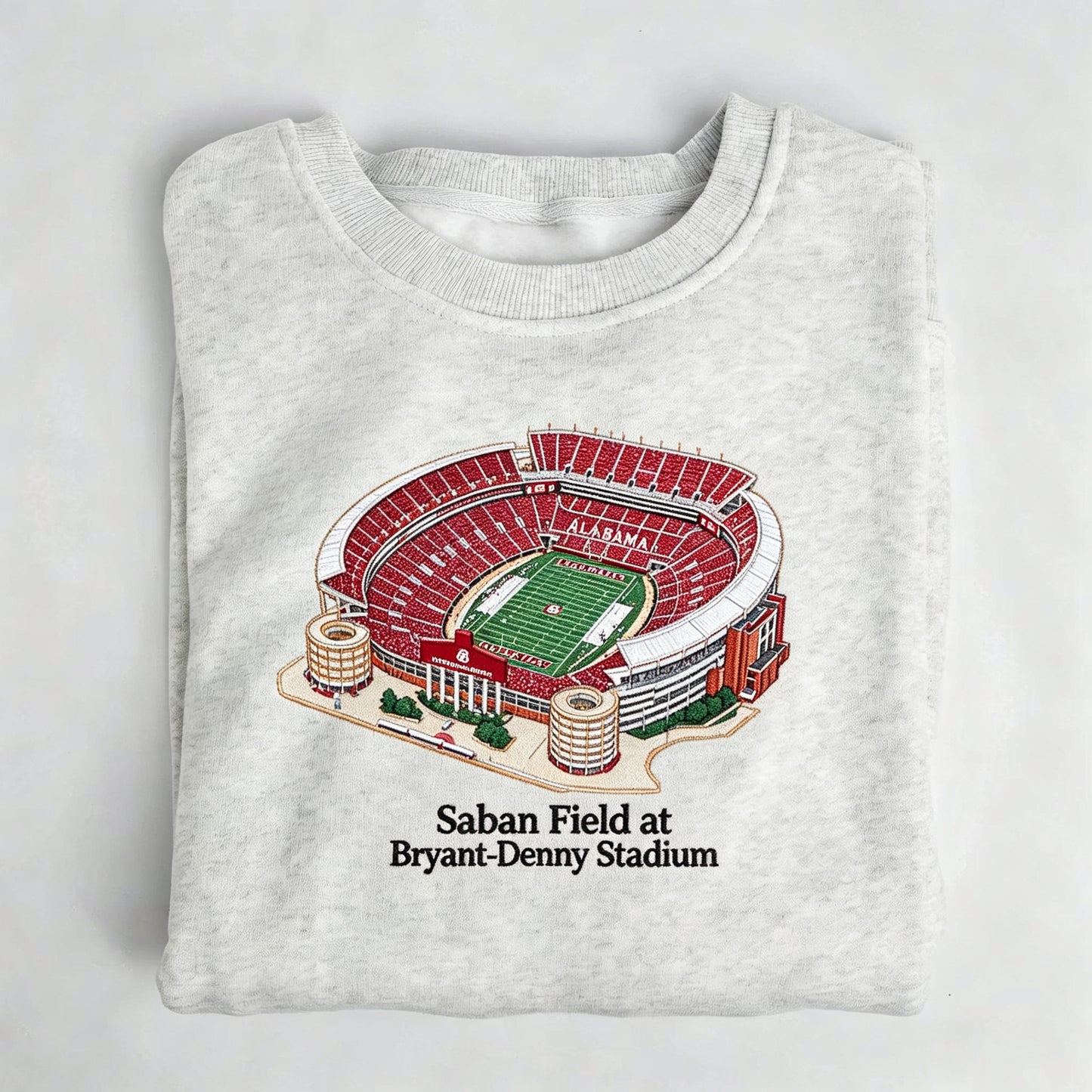 Panoramic Bryant-Denny Stadium Embroidered Apparel
