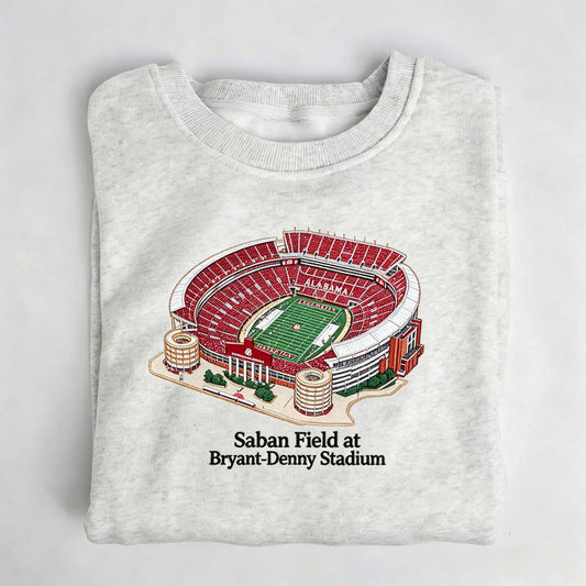 Panoramic Bryant-Denny Stadium Embroidered Apparel