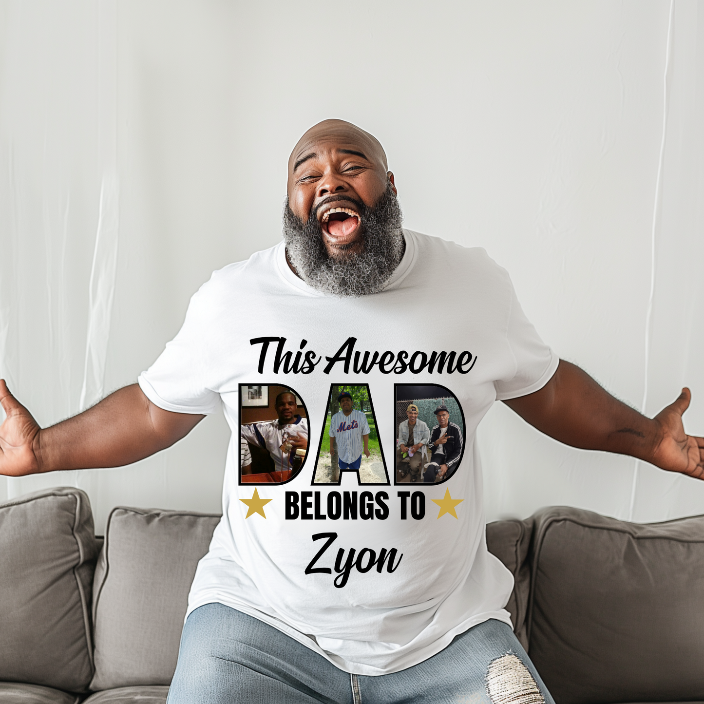 The Ultimate Custom "Awesome Dad/Grandpa" Photo Tee