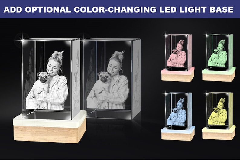 Captured in Light - Custom 3D Crystal Photo Keepsake
