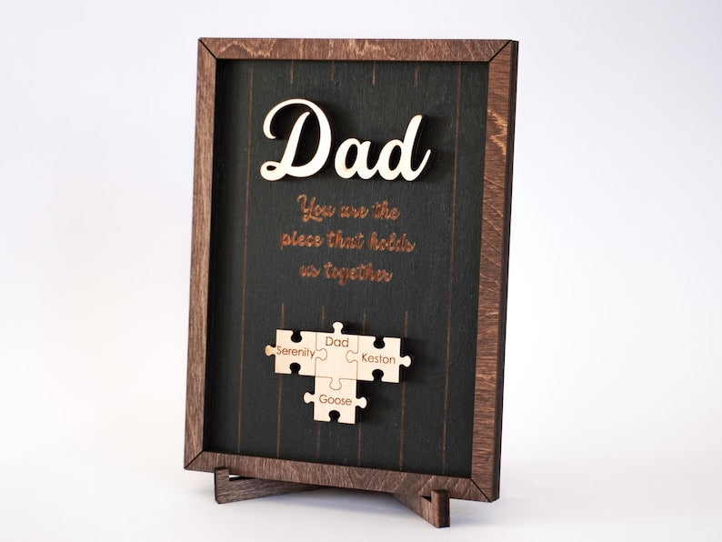 The "Holds Us Together" Custom Puzzle Sign