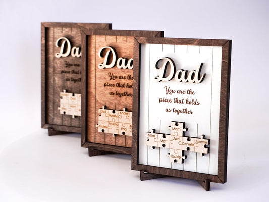 The "Holds Us Together" Custom Puzzle Sign