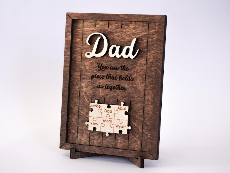 The "Holds Us Together" Custom Puzzle Sign
