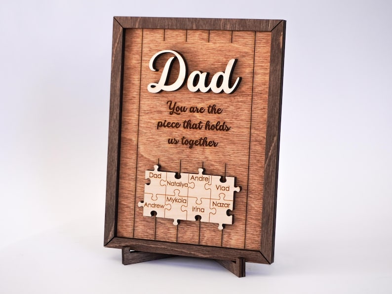 The "Holds Us Together" Custom Puzzle Sign