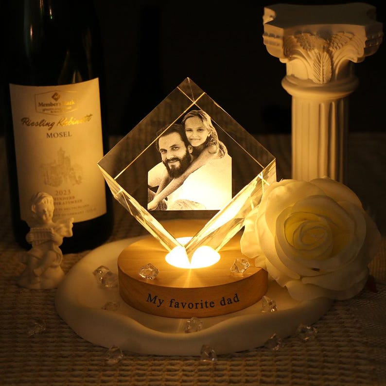Heartstrings | Personalized 3D Glowing Crystal Keepsake