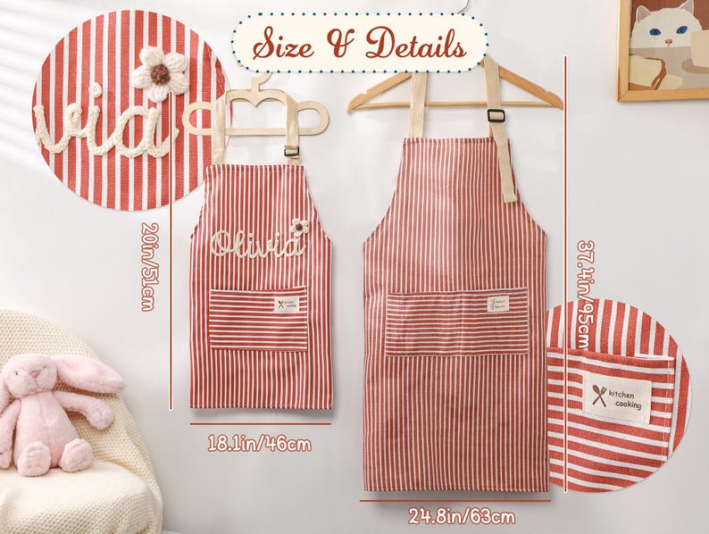Custom Crochet Name Family Apron