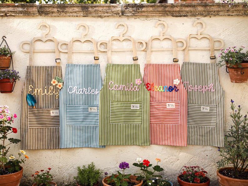 Custom Crochet Name Family Apron