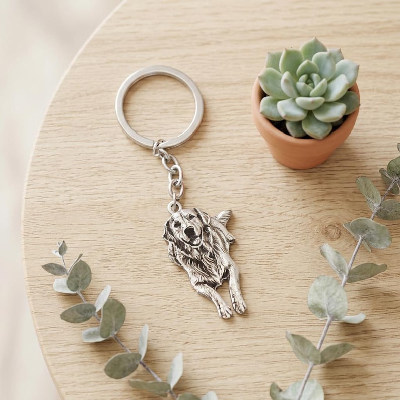 The "Forever With Me" Pet Portrait Keyring