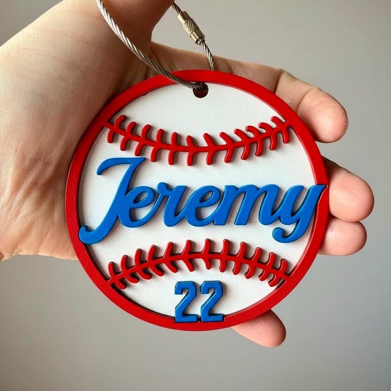 The Home Run | Custom 3D Baseball Team Keychains