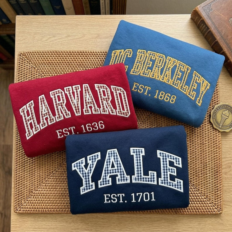 Custom Varsity Letter Embroidered Sweatshirt