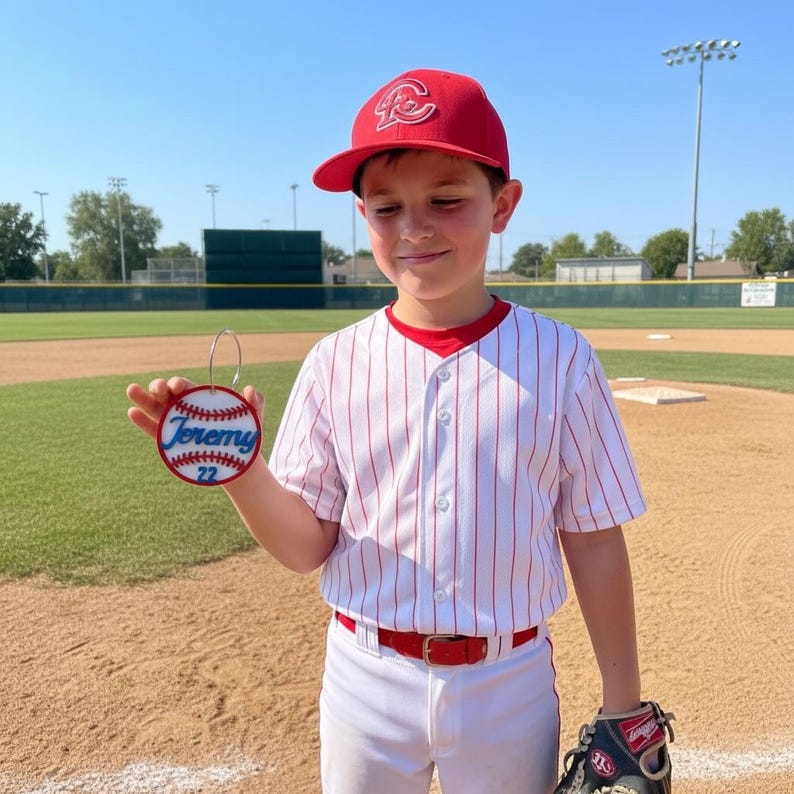 The Home Run | Custom 3D Baseball Team Keychains