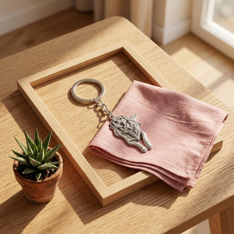 The "Forever With Me" Pet Portrait Keyring