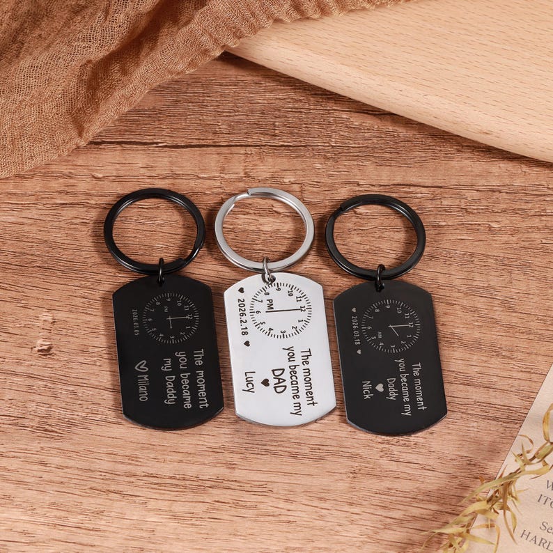 The Birth Moment | Custom Photo Keychain