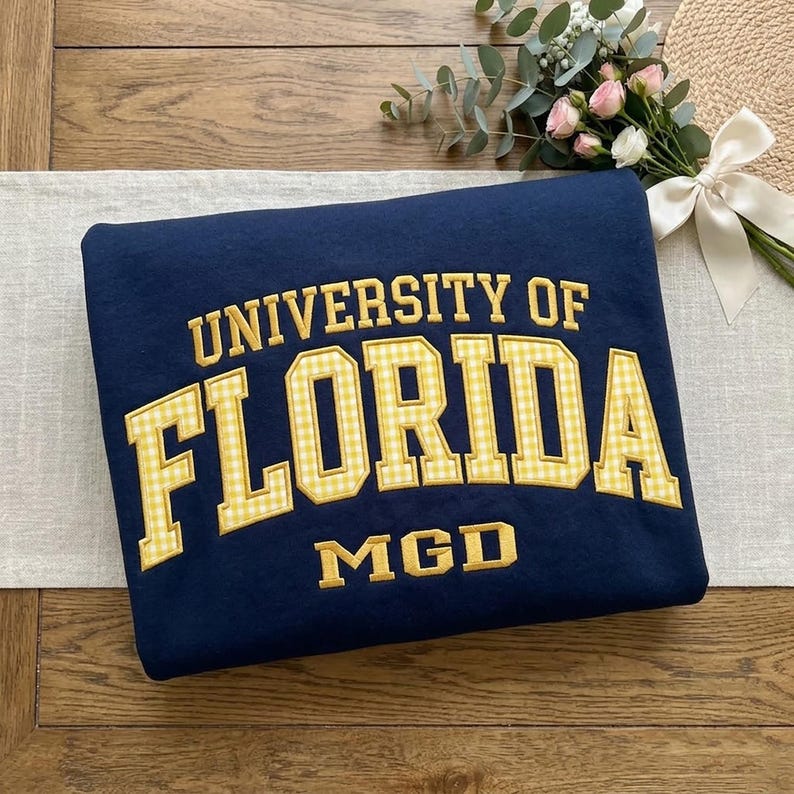 Custom Varsity Letter Embroidered Sweatshirt