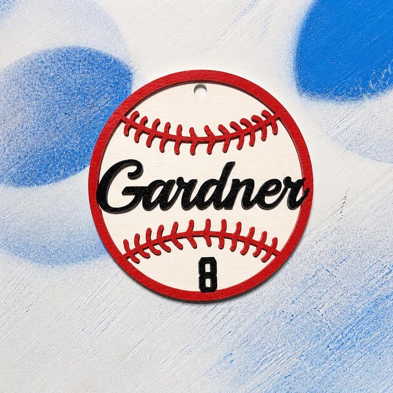 The Home Run | Custom 3D Baseball Team Keychains