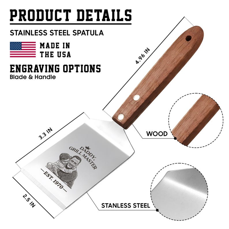 Personalized "Best Dad Ever" BBQ Spatula