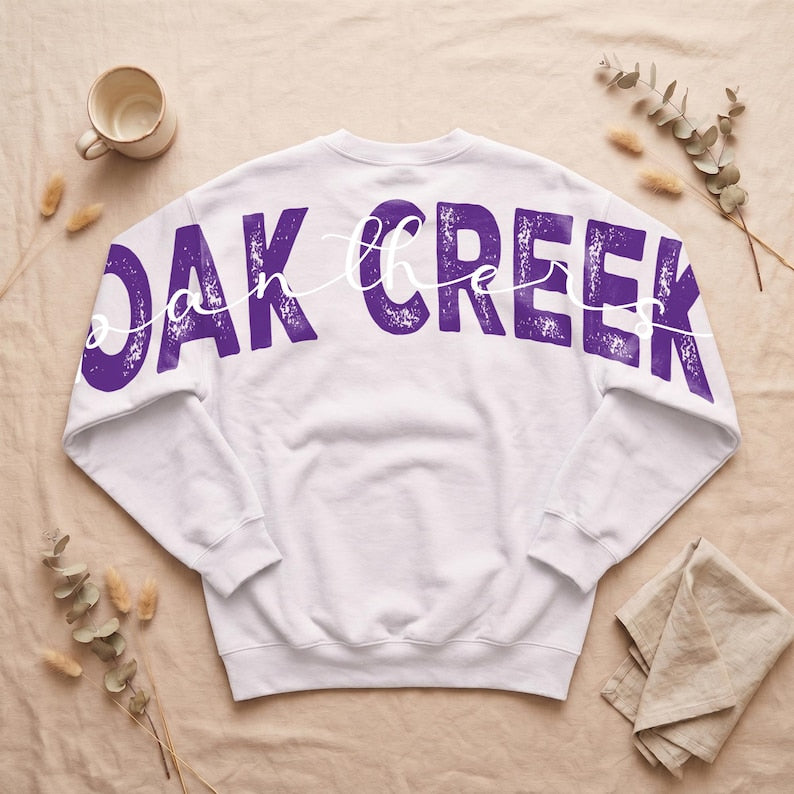 The Custom Varsity Back-Print Crewneck